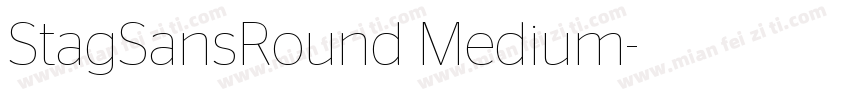 StagSansRound Medium字体转换